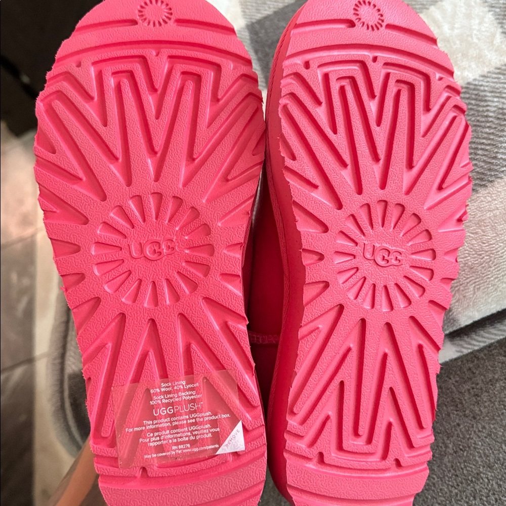 UGG Fuchsia Ultra Mini Boots - Picture 8 of 8